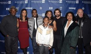 l-r: Kenny Leon, Sanaa Lathan, Sean Combs, Justin Martin, Audra McDonald, John Stamos Photo