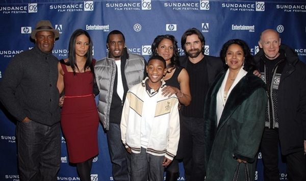 l-r: Kenny Leon, Sanaa Lathan, Sean Combs, Justin Martin, Audra McDonald, John Stamos Photo
