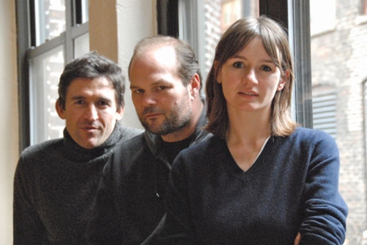 Jonathan Cake, Chris Bauer and Emily Mortimer at 
