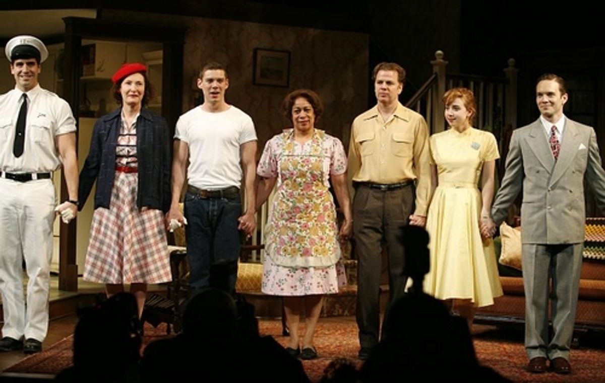 l-r: Matthew J. Williamson, Brenda Wehle, Daniel Damon Joyce, S. Epatha Merkerson, Kevin Anderson, Zoe Kazan and Chad Hoeppner 
 at 