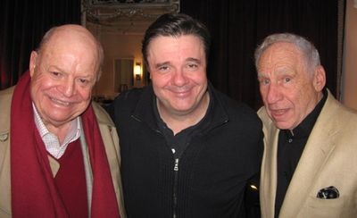 Don Rickles, Nathan Lane and Mel Brooks Photo