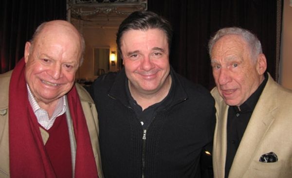 Don Rickles, Nathan Lane and Mel Brooks Photo