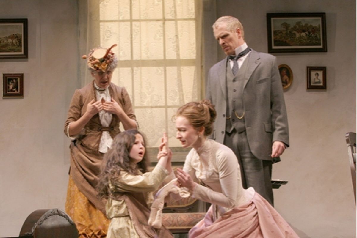 Beth Dixon (Aunt Ev), Meredith Lipson, Emily Dorsch (Kate Keller) and John Hickok (Captain Keller)
 at 