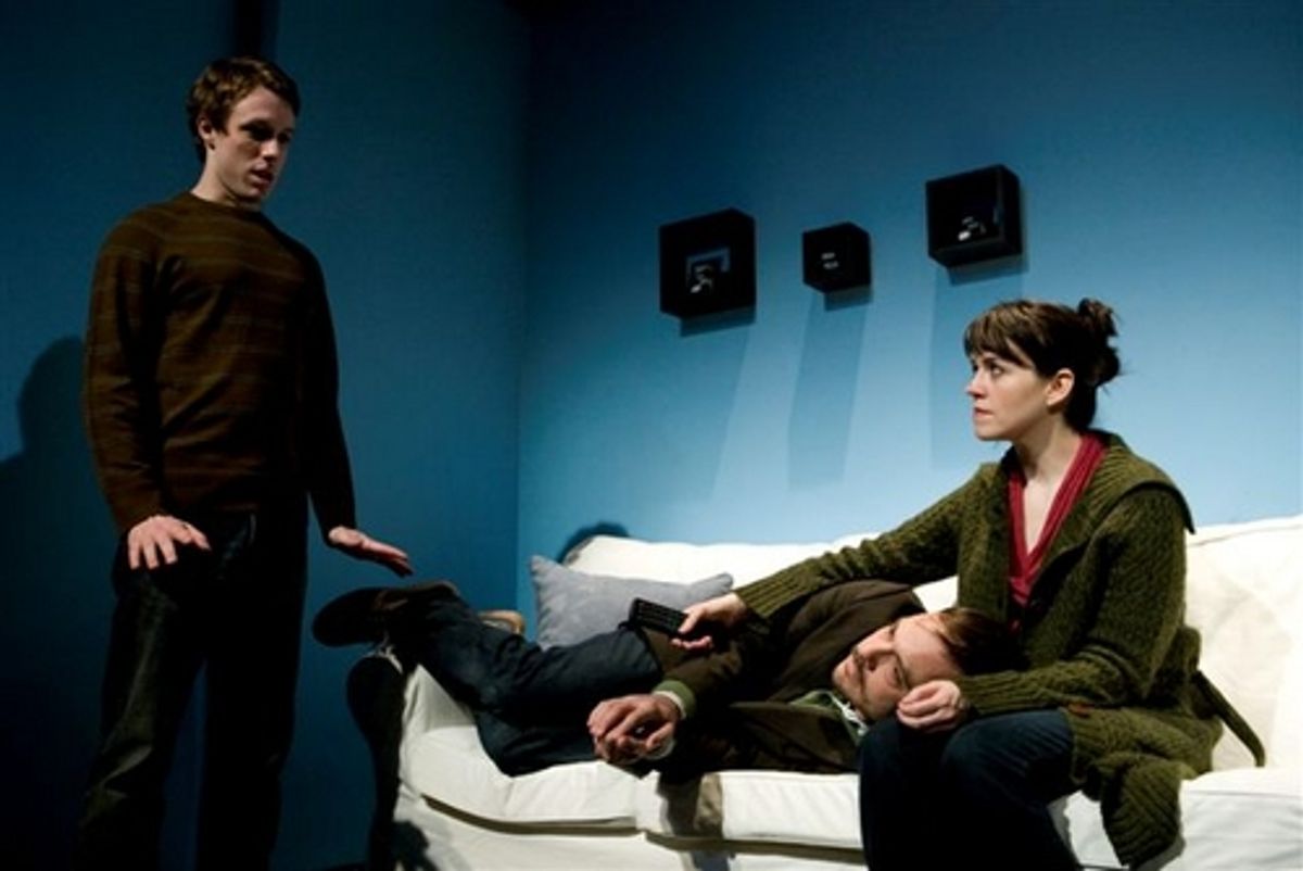 Ryan King, Brandon Miller and Emily Donahoe at 