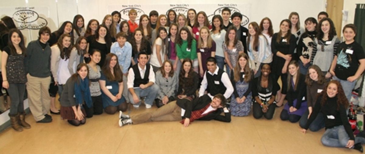 Group shot with John Gallagher Jr. (center) at Gallagher Jr & Groff Teach BAA Master Class