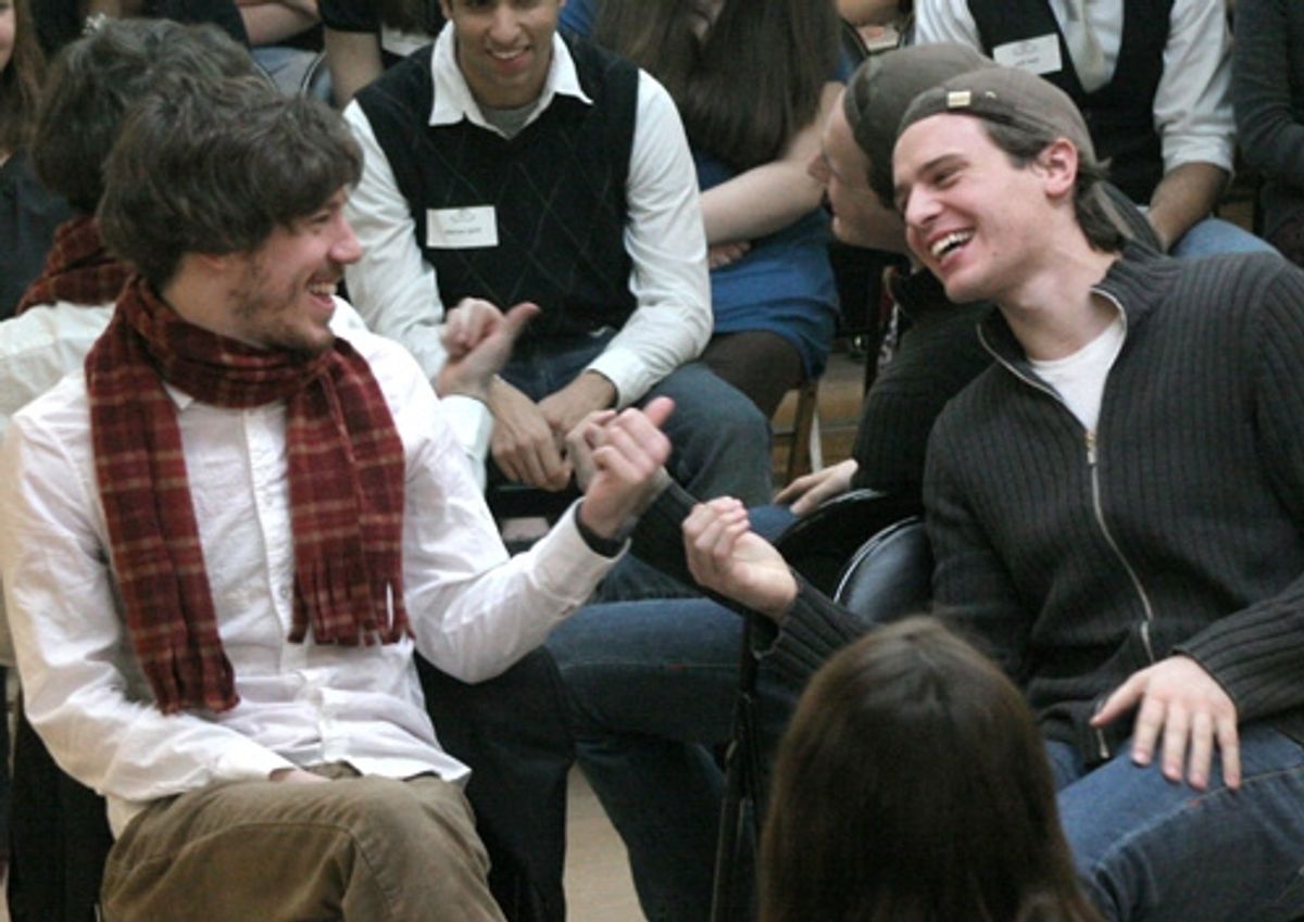 Q&A with John Gallagher Jr. (Left) and Jonathan Groff (Right) at Gallagher Jr & Groff Teach BAA Master Class
