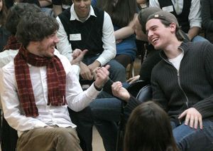 Q&A with John Gallagher Jr. (Left) and Jonathan Groff (Right) @ BroadwayWorld Q&A with John Gallagher Jr. (Left) and Jonathan Groff (Right) Photo