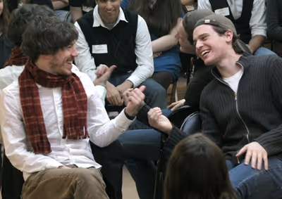 Q&A with John Gallagher Jr. (Left) and Jonathan Groff (Right) Photo