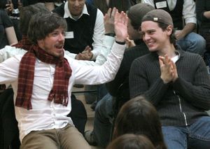 Q&A with John Gallagher Jr. (Left) and Jonathan Groff (Right) @ BroadwayWorld Q&A with John Gallagher Jr. (Left) and Jonathan Groff (Right) Photo