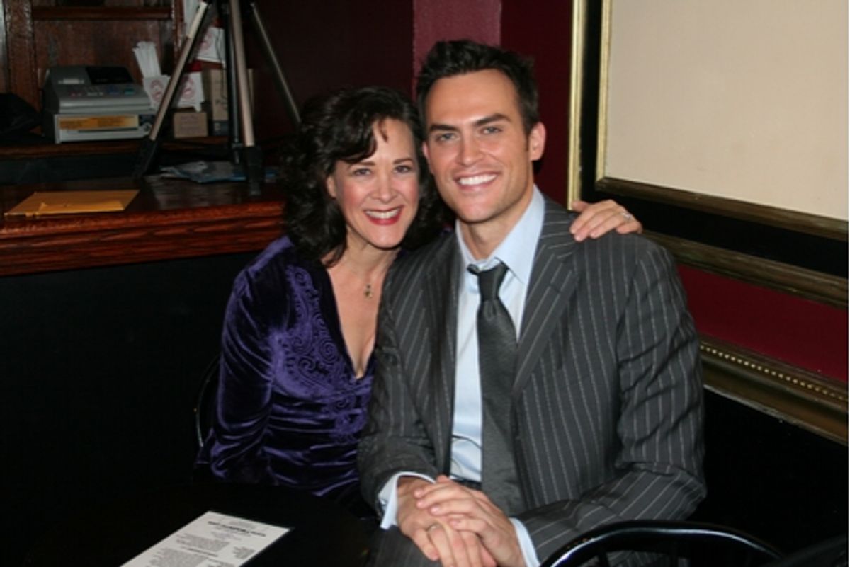 Karen Ziemba and Cheyenne Jackson at 