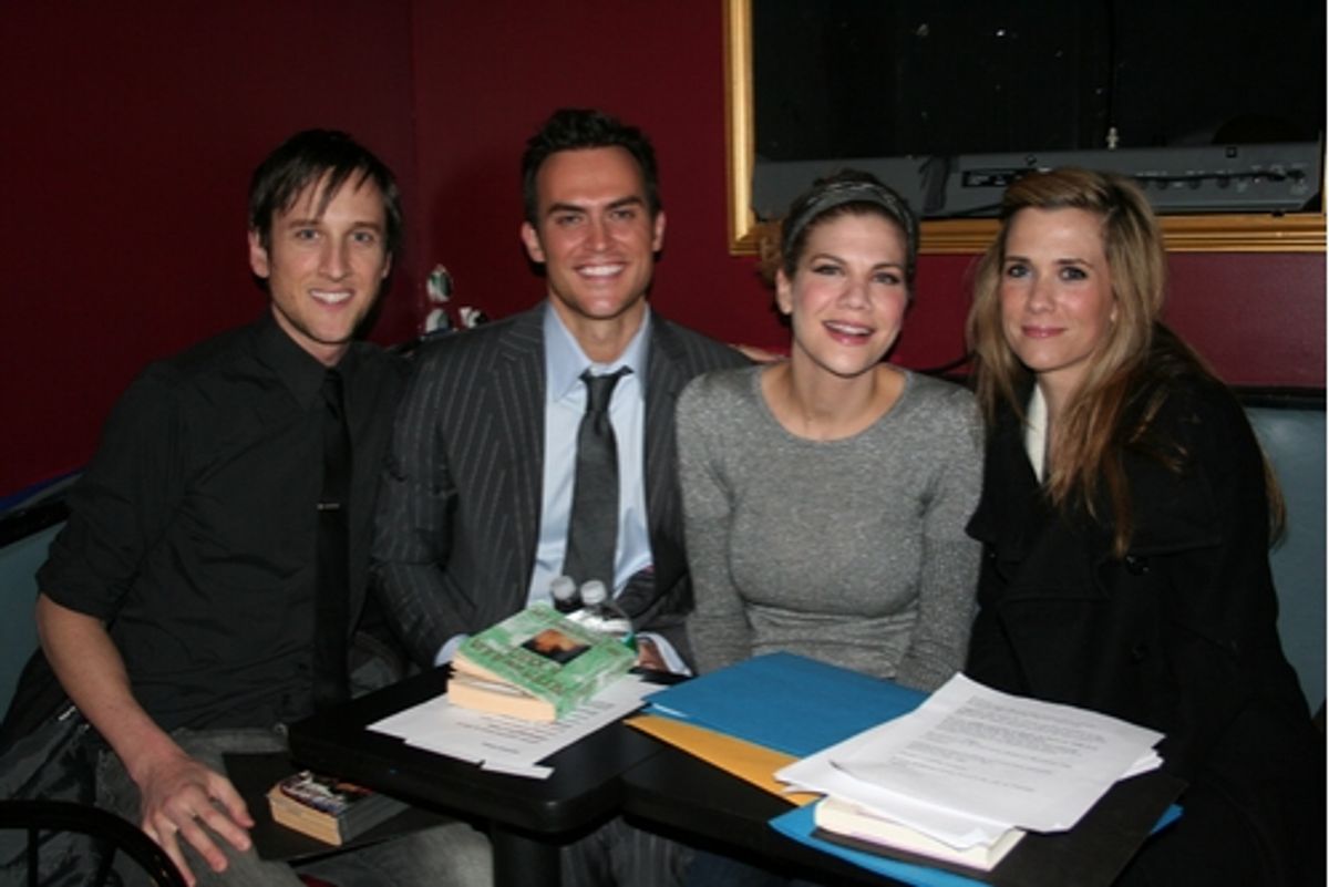 Jack Plotnick, Cheyenne Jackson, Kristen Johnston and Kristen Wiig at 