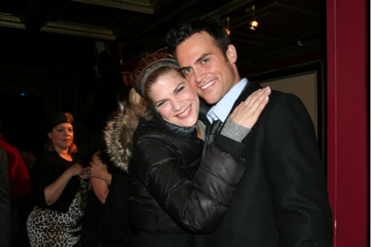 Kristen Johnston and Cheyenne Jackson at 