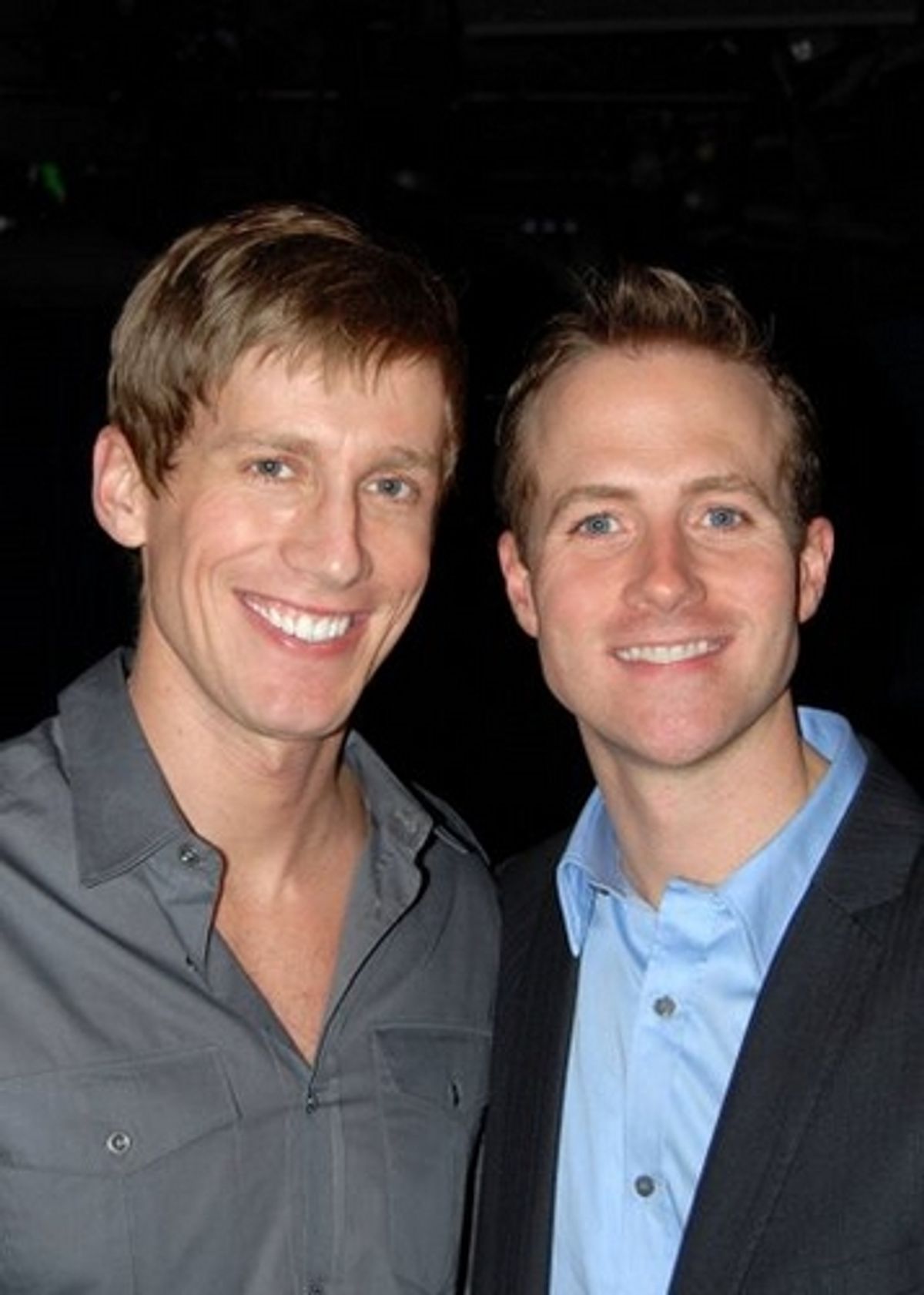 Andrew Samonsky (upcoming South Pacific) and Bret Shuford at 