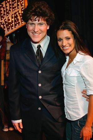 Jared Bradshaw and Lea Michele @ BroadwayWorld Jared Bradshaw and Lea Michele Photo