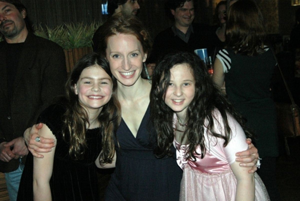 Mrs. Keller and her  two daughters at 
