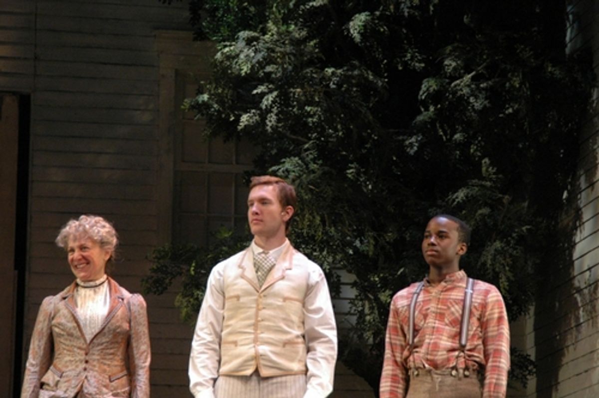 Beth Dixon (Aunt Ev), Will Fowler (James Keller), Jordan Barrow (percy) at 