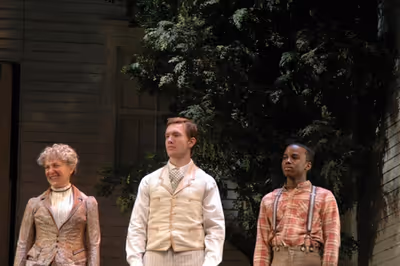 Beth Dixon (Aunt Ev), Will Fowler (James Keller), Jordan Barrow (percy) Photo