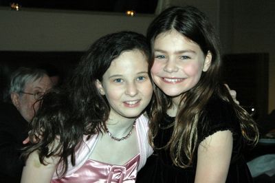 The two girls who alternate the role of Helen Keller: Meredith Lipson and Lily Maketa Photo