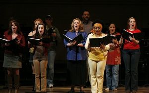 Emily Skinner (center) and ensemble @ BroadwayWorld Emily Skinner (center) and ensemble Photo