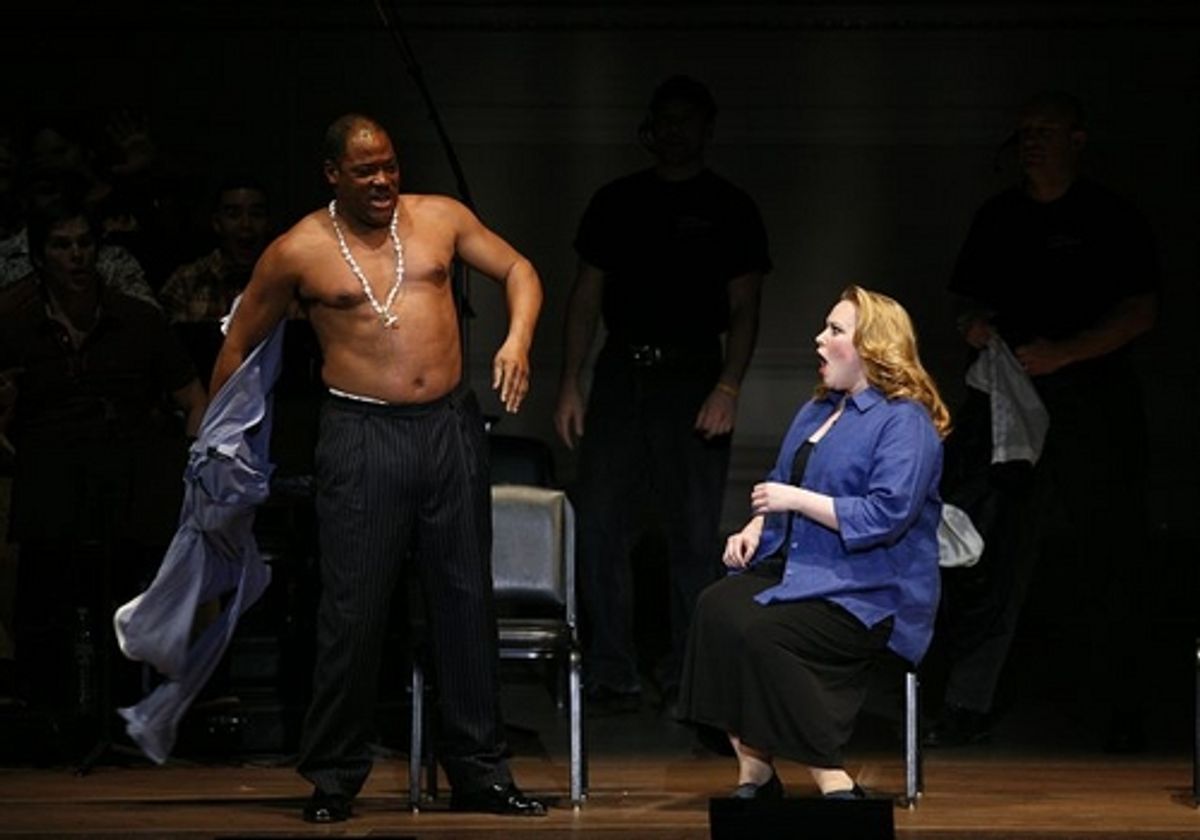 Lawrence Clayton and Emily Skinner at 