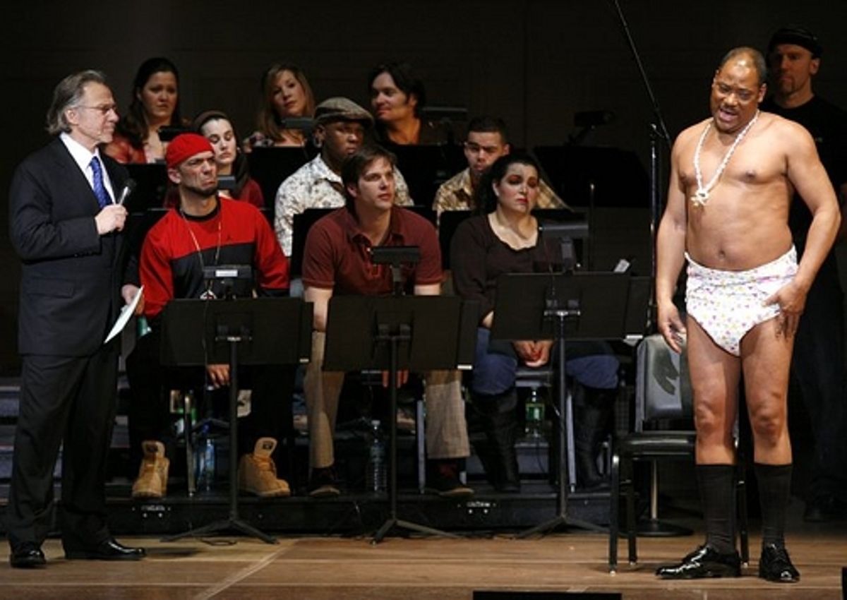 Harvey Keitel, Lawrence Clayton and the ensemble at 