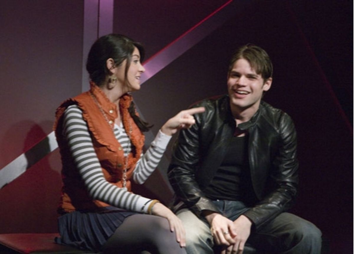 Amanda Perez and Jeremy Jordan at 