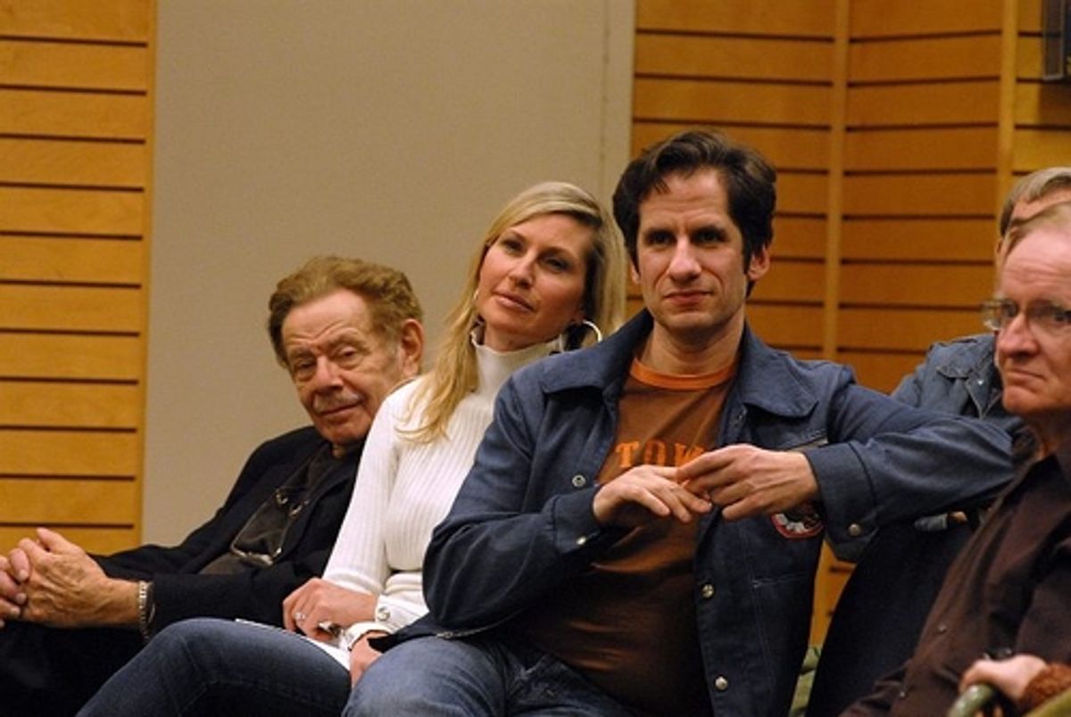 Jerry Stiller, Luba Mason and Seth Rudetsky at 