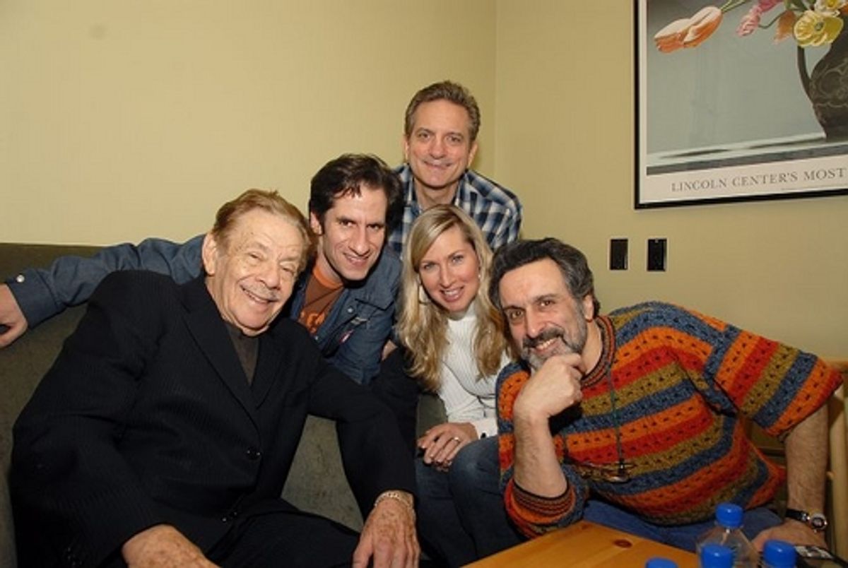 l-r: Jerry Stiller, Seth Rudetsky, Martin Vidnovic, Luba Mason and Brian Gari at 
