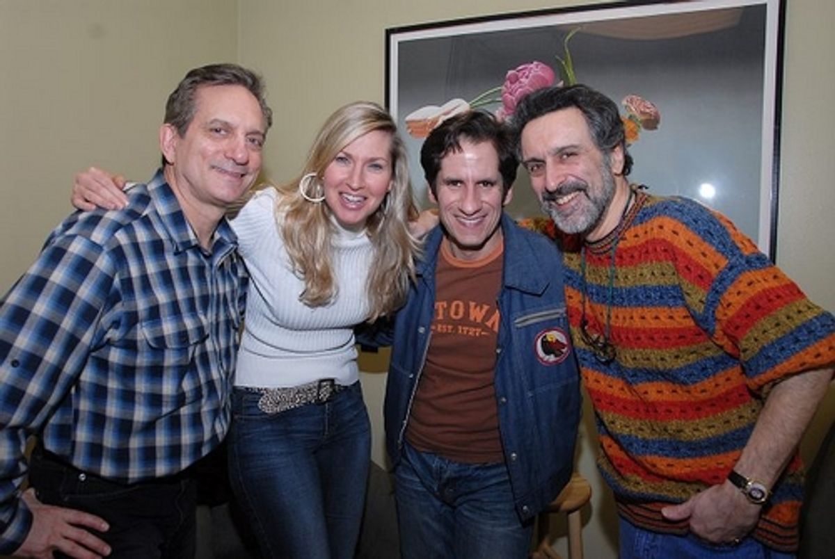 l-r: Martin Vidnovic, Luba Mason, Seth Rudetsky and Brian Gari at 