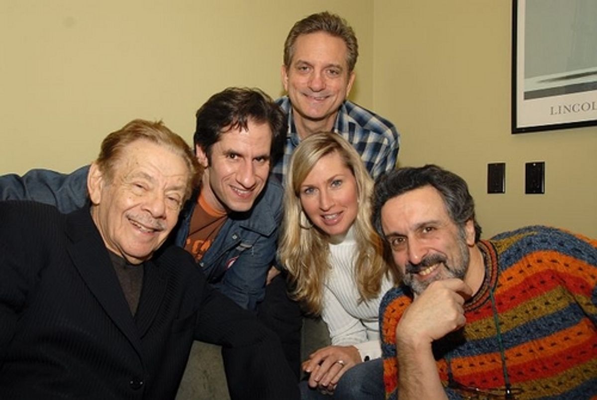 l-r: Jerry Stiller, Seth Rudetsky, Martin Vidnovic, Luba Mason and Brian Gari at 