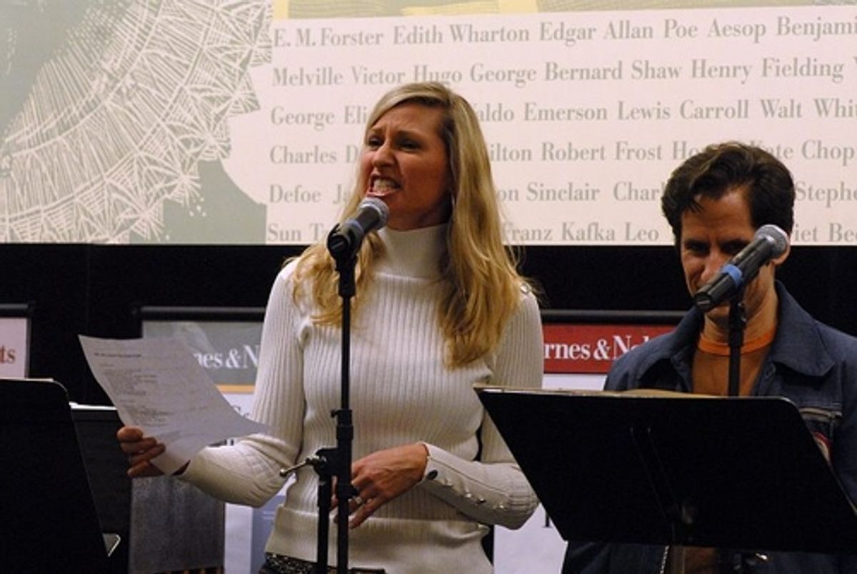 Luba Mason and Seth Rudetsky at Gari's 'Late Nite Comic' with Mason, Stiller, Vidnovic & Rudetsky