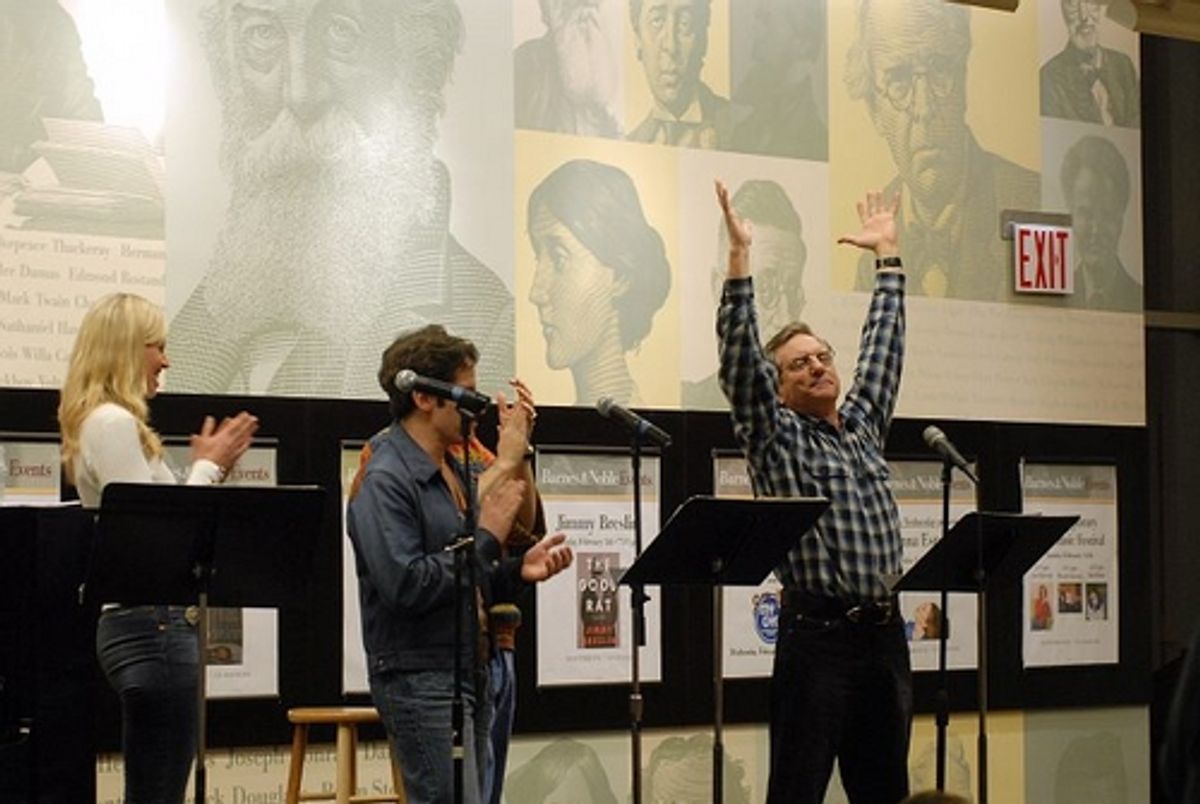 Luba Mason, Seth Rudetsky and Martin Vidnovic at 