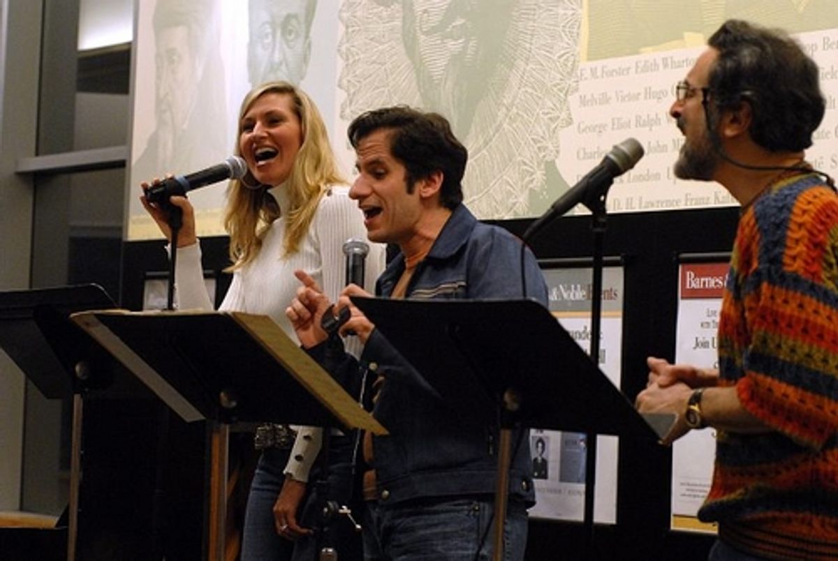 Luba Mason, Seth Rudetsky and Birian Gari at 