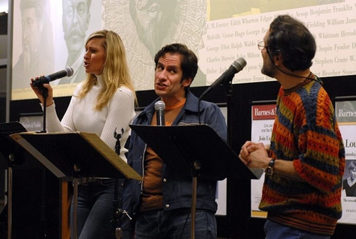 Luba Mason, Seth Rudetsky and Birian Gari at 