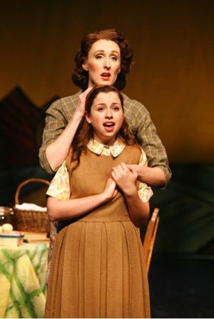 (back) Emily Harvey, (front) Alyssa May Gold Photo