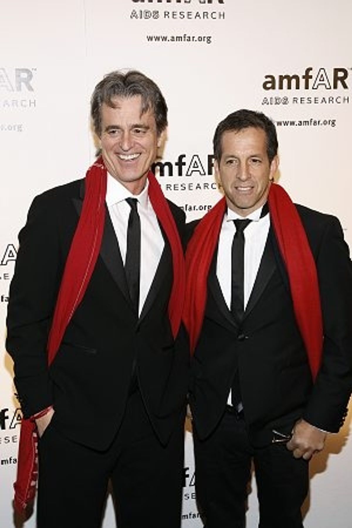 Bobby Shriver and Kenneth Cole at amfAR 10th Annual NY Gala