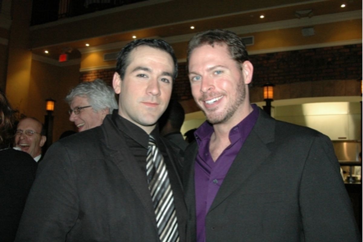 Yurief Rodriguez (Harry K. Thaw) and Jay Leland Krottinger (Stanford White) at 