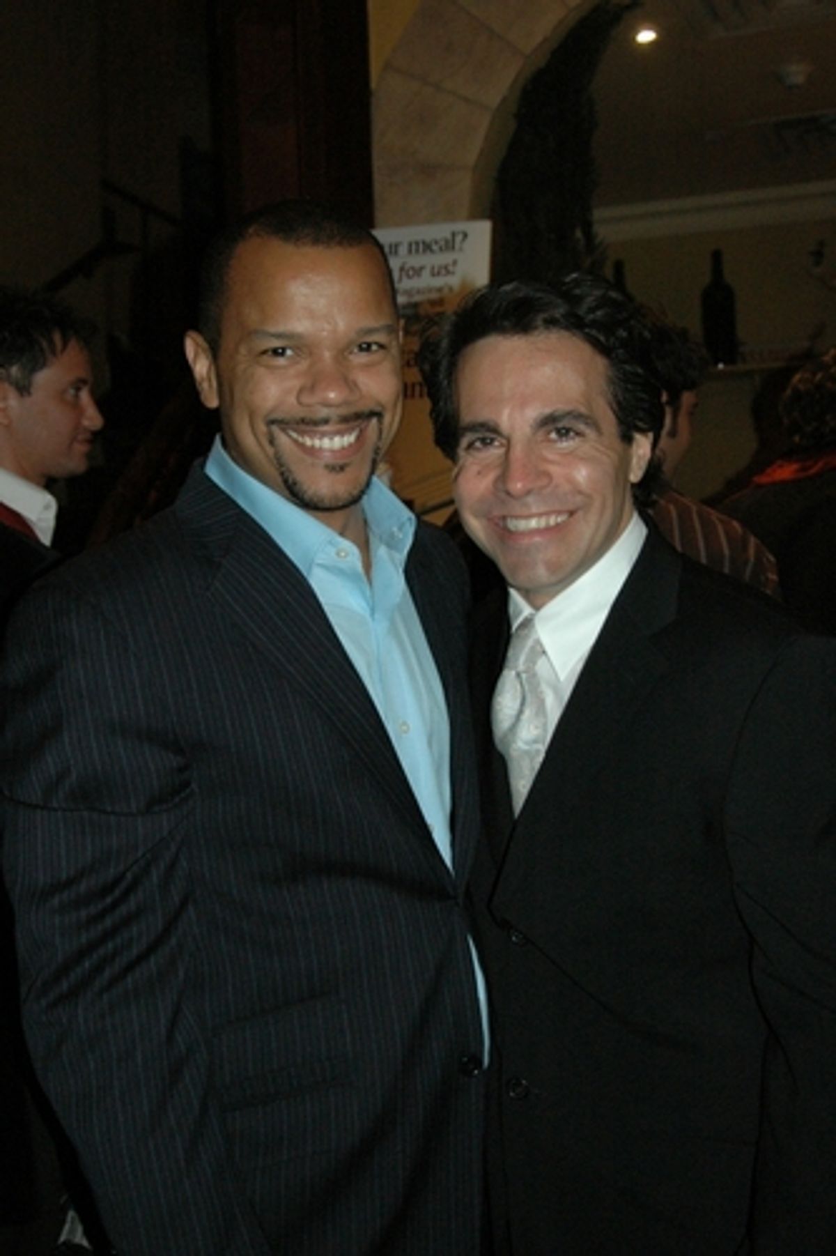 Jerry Dixon (Coalhouse Walker Jr.) and Mario Cantone at 'Ragtime' Concert at White Plains