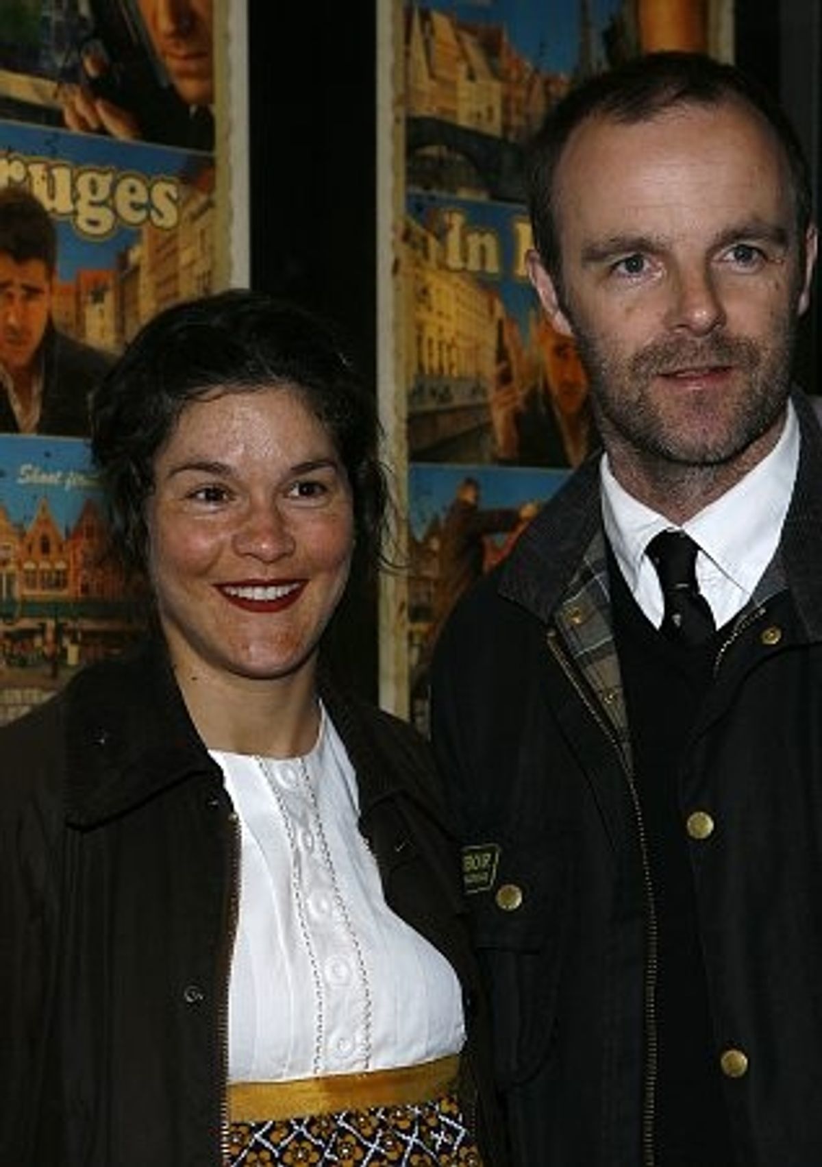 Heather Goldenhersh and Brian F. O'Byrne at 'In Bruges' by McDonagh, NY Screening