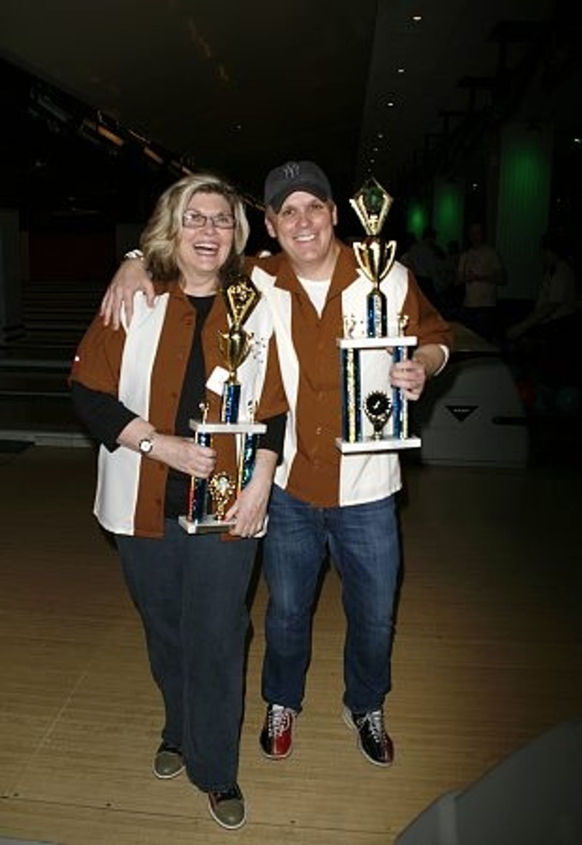 Debra Monk and Scott Ellis at Second Stage's 21st Annual All-Star Bowling Classic