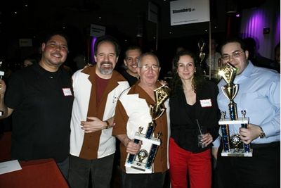 John Pankow and Michael Tucker with team-mates Photo