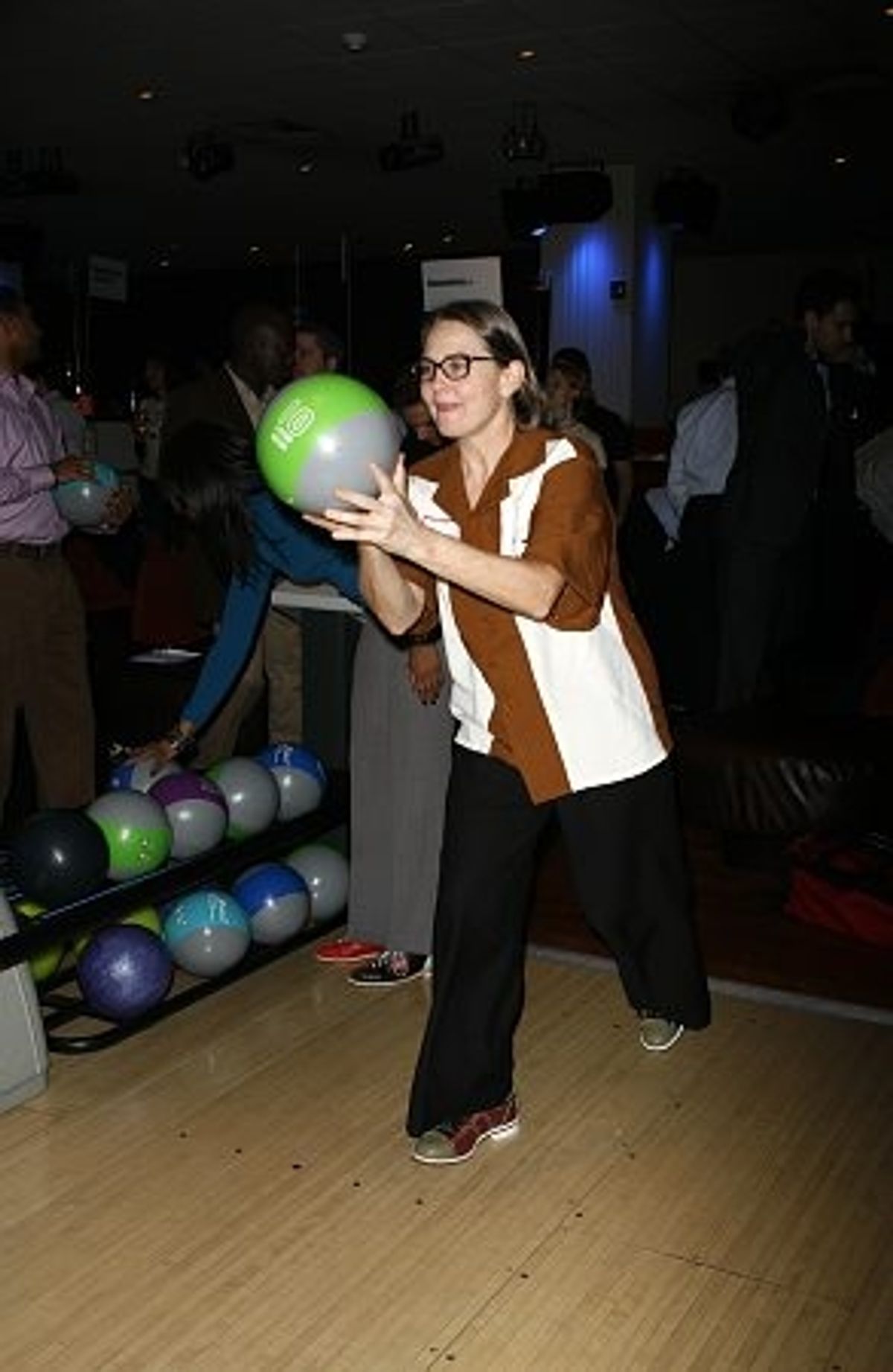 Cherry Jones is ready... at Second Stage's 21st Annual All-Star Bowling Classic