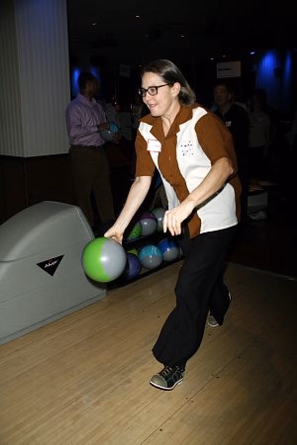 Cherry Jones gets set! at Second Stage's 21st Annual All-Star Bowling Classic