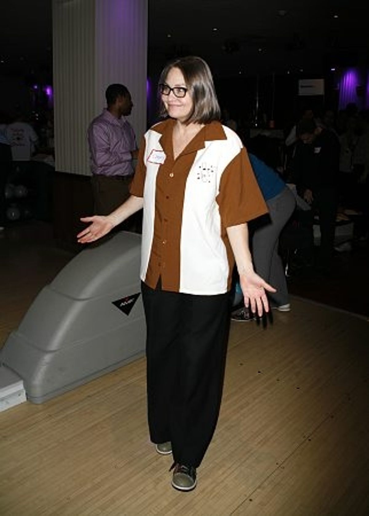 Did Cherry Jones make a strike? at Second Stage's 21st Annual All-Star Bowling Classic