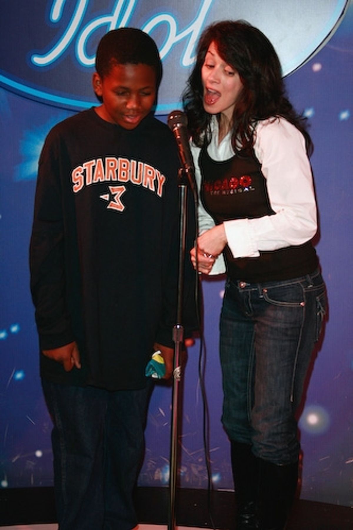 Donna Marie Asbury and friend sing 'Summer Nights' at 