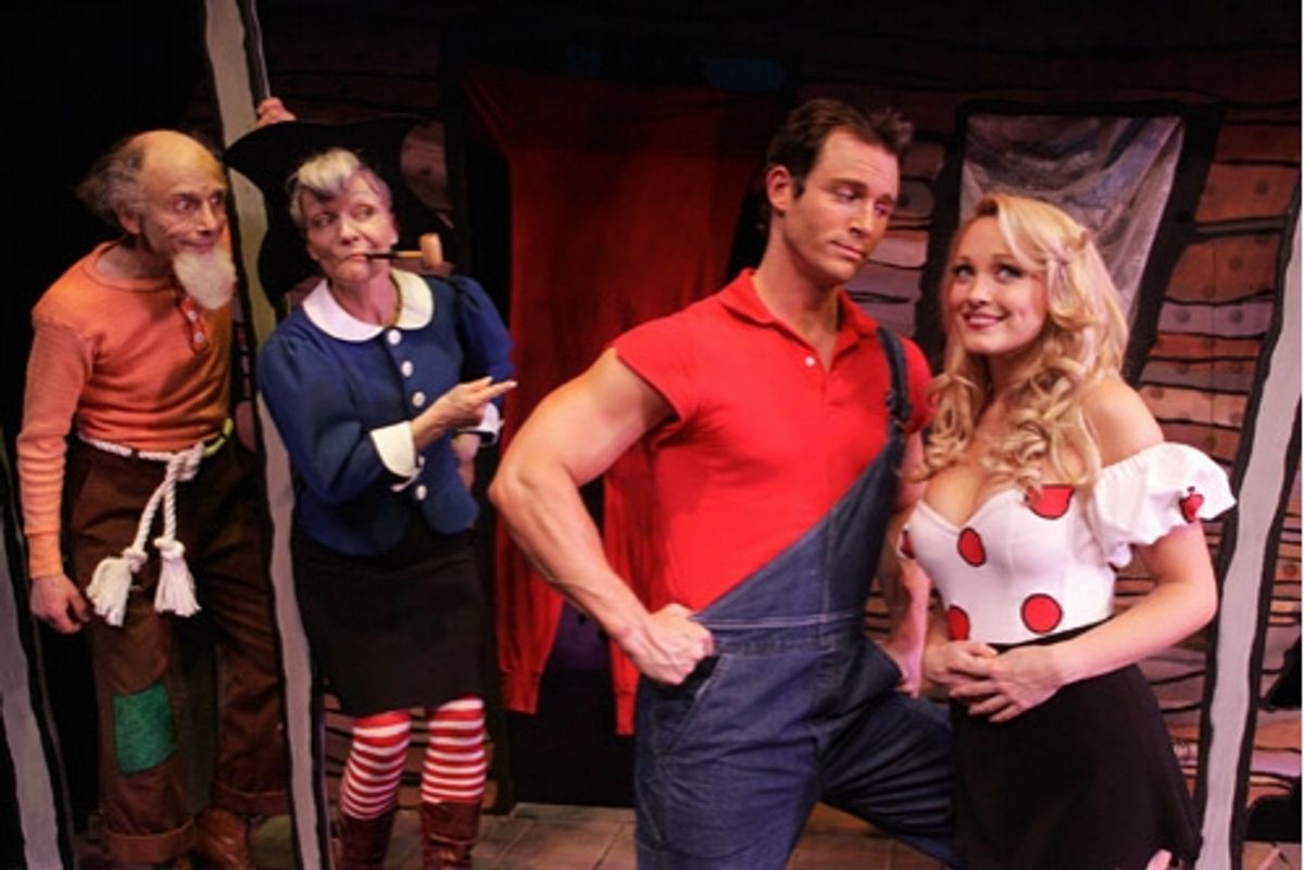l-r: Robert Towers, Cathy Rigby, Eric Martsolf, Brandi Lynn Burkhardt at 