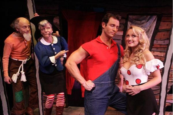 l-r: Robert Towers, Cathy Rigby, Eric Martsolf, Brandi Lynn Burkhardt Photo