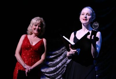 Christine Ebersole (background) and Erin Davie Photo