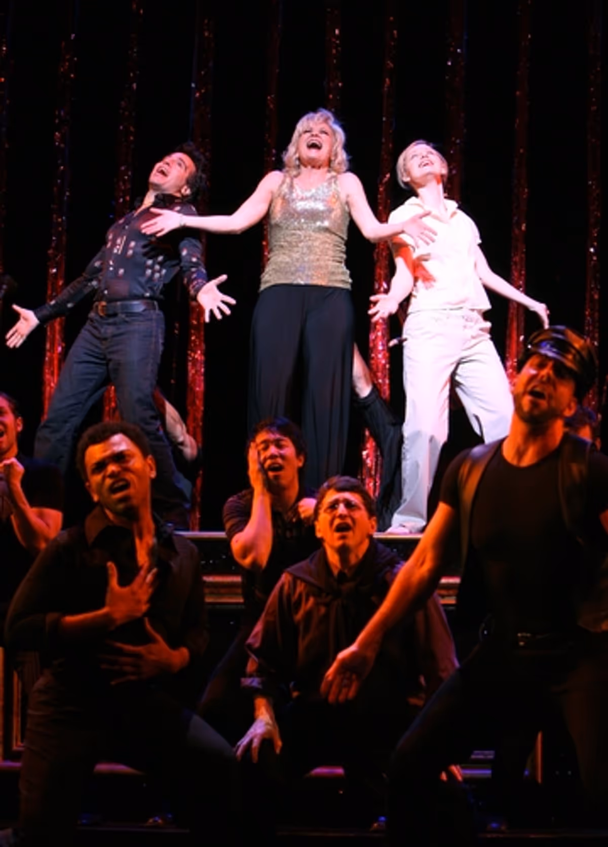 Mario Cantone, Christine Ebersole, Erin Davie and company at 'Applause' Begins at City Center Encores!