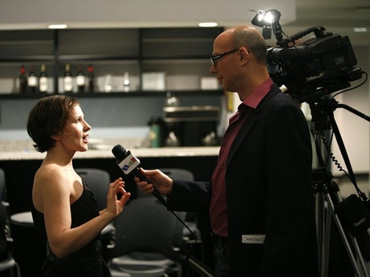 Jennifer Dundas and Richard Ridge of 'Broadway Beat' at 